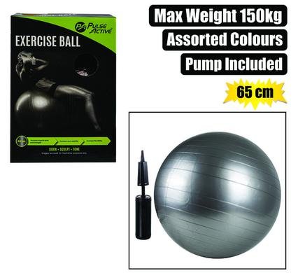 Fitness ball yoga asstd 65cm
