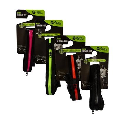 Fitness storage running belt