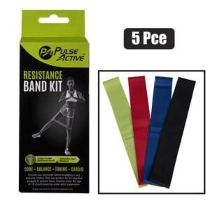 Fitness resistance band loops set 5pc