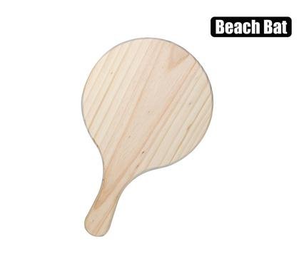 Single wooden beach bat