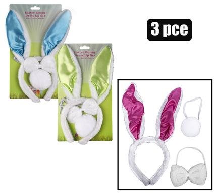 Easter bunny ears tail & bowtie 3pc