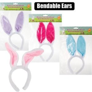 Easter bunny ear headband asstd