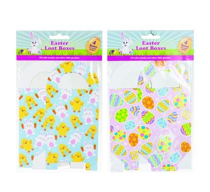Easter loot boxes 20 x 9.5cm 4pc