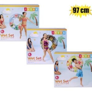 Intex tube 97cm transparent w/handles