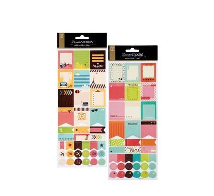 Sticker decorative labels asstd