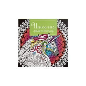 Book colouring unicorn adult