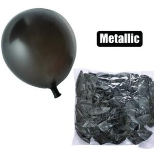 Balloons helium 1pc metallic black f-01