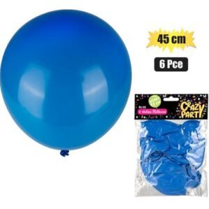 Balloons giant 6pc blue f-02