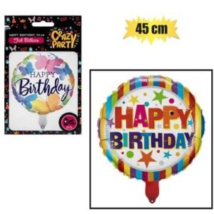 Balloon helium round hbd astd2 45cm f-01