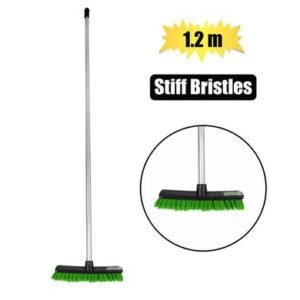 Broom unidade 1.2m handle stiff bristle