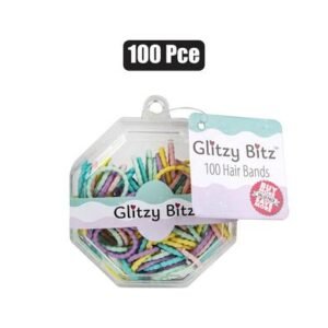 Hair band set pastel asstd 100pce