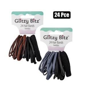Hair band elastic 24pc no join astd dark