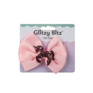 Hair bow unicorn design