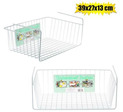 Basket wire 39x27x13cm under shelf