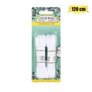Haberdashery shoe laces 120cm white