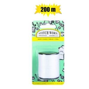 Haberdashery sewing thread white 200m