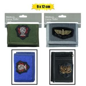Wallet canvas asstd 9x12cm
