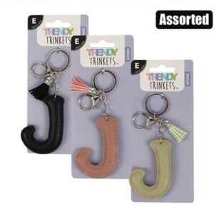 Keychain alpha faux-leather j