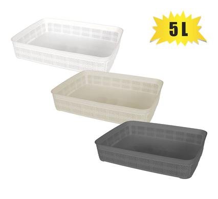 Basket pl jute 5l 34x25x6cm