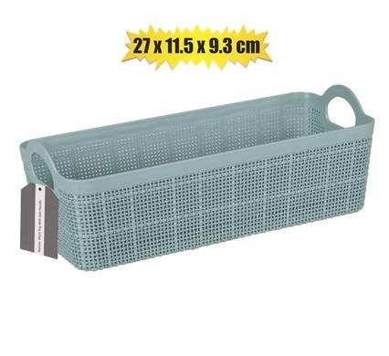 Basket pl mesh design 27x11x9cm