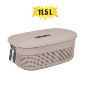 Basket pl stereo 11,5l lid 38x28x15cm