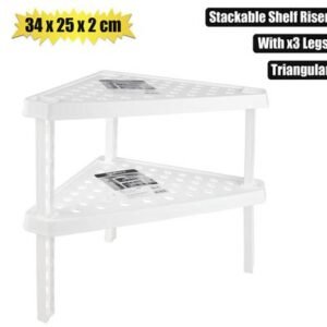 Shelf riser 34x25x2cm triangle w/3 legs
