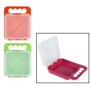 Lunch box w/handle asstd-colours