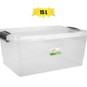 Storage box clear 15l 22x42x17cm