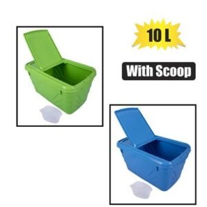 Storage container flip lid 10l w/scoop