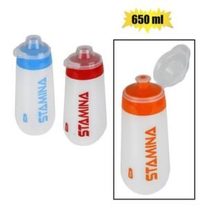 Water bottle 650ml stamina asstd colours