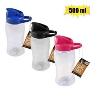 Water bottle 500ml tritan 3-asst colours