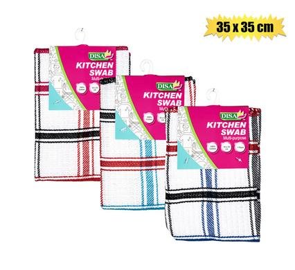 Swab cotton waffle 35x35cm