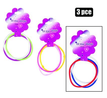 Jewellery bracelet silicone 3pcs