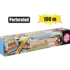 Disposable roll pl wrap 100m perforated
