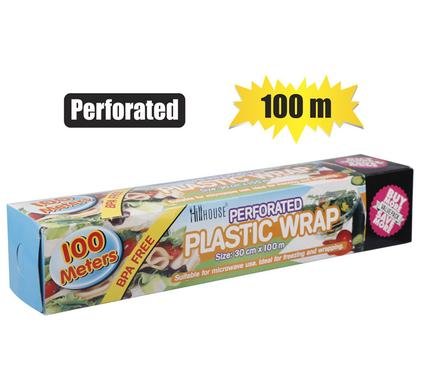 Disposable roll pl wrap 100m perforated
