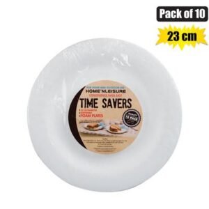 Picnic plates foam 23cm 10pce