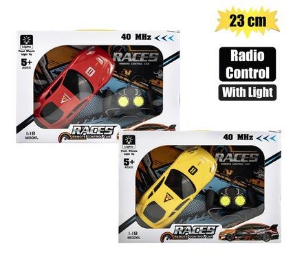 Battery operated rc car w/light 23cm