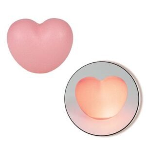 Orn light heart asstd 6.5x8cm b/o