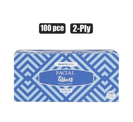 Tissues 100pc box 18x20cm 2-ply