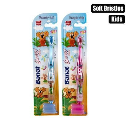 Tooth brush w/cap kids soft b ristles