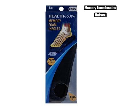 Inner soles 1 pair memory foam terry