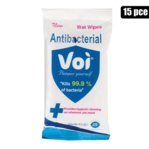 Voi hand-wipes cleanser 15pce antibact
