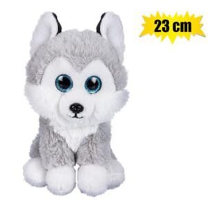 Plush dog husky big eyes 23cm