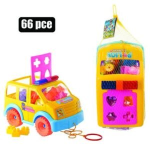 Building blocks storage 66pc car police