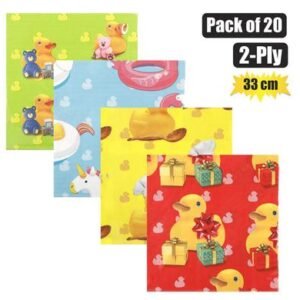 Serviettes 2ply 33cm 20pc ducks