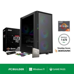 PCBuilder Ryzen 5 5600GT DEFENDER Windows 11 Gaming PC